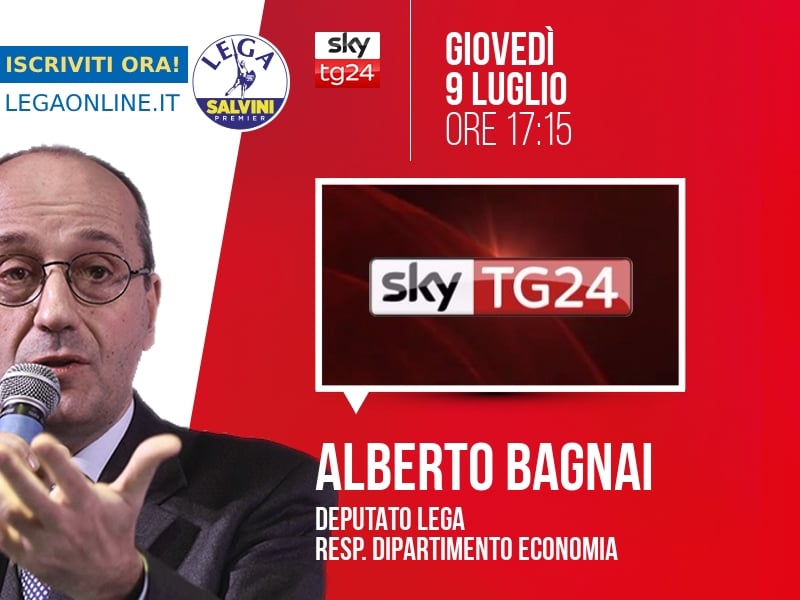 Alberto Bagnai a Economia (Sky TG24) - 09/07 ore 17:15