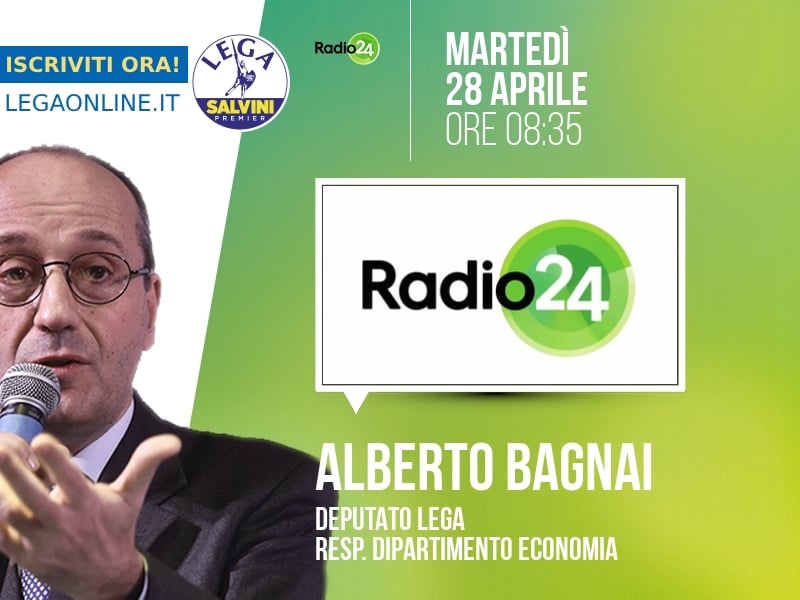 Alberto Bagnai a Radio 24 (Radio 24) - 28/04 ore 08:35