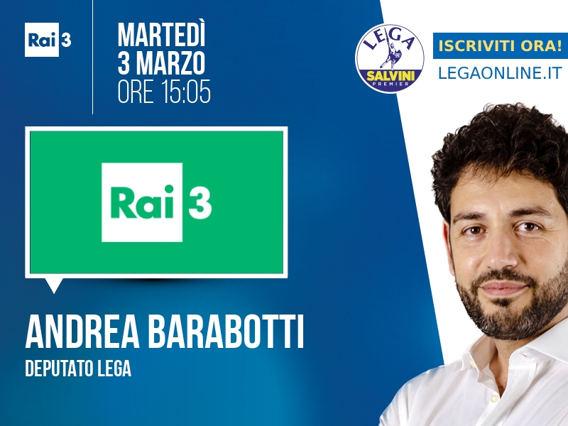 Andrea Barabotti a Rai 3 (Rai 3) - 03/03 ore 15:05