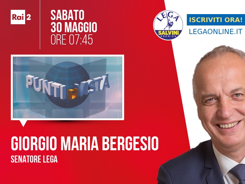 GIORGIO MARIA BERGESIO a PUNTI DI VISTA (RAI 2)