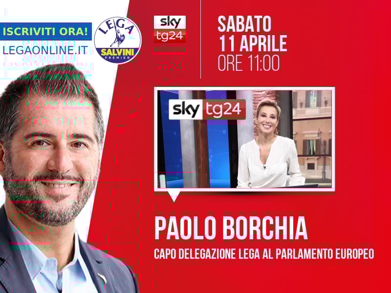 Paolo Borchia a Agenda (Sky TG24) - 11/04 ore 11:00