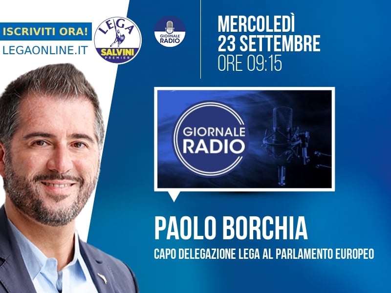 Paolo Borchia a Il Timone (Giornale Radio) - 23/09 ore 09:15