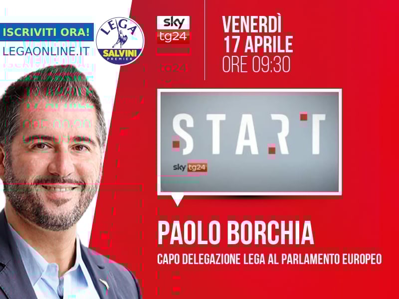 Paolo Borchia a Start (Sky TG24) - 17/04 ore 09:30