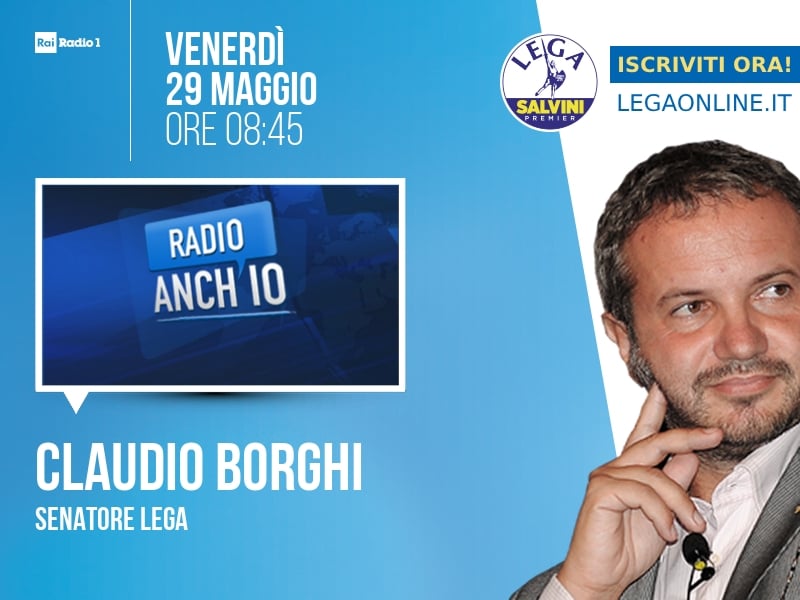 CLAUDIO BORGHI a RADIO ANCH'IO (RAI RADIO 1)