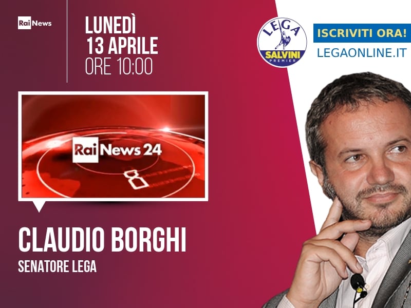 Claudio Borghi a Rainews24 (RaiNews24) - 13/04 ore 10:00