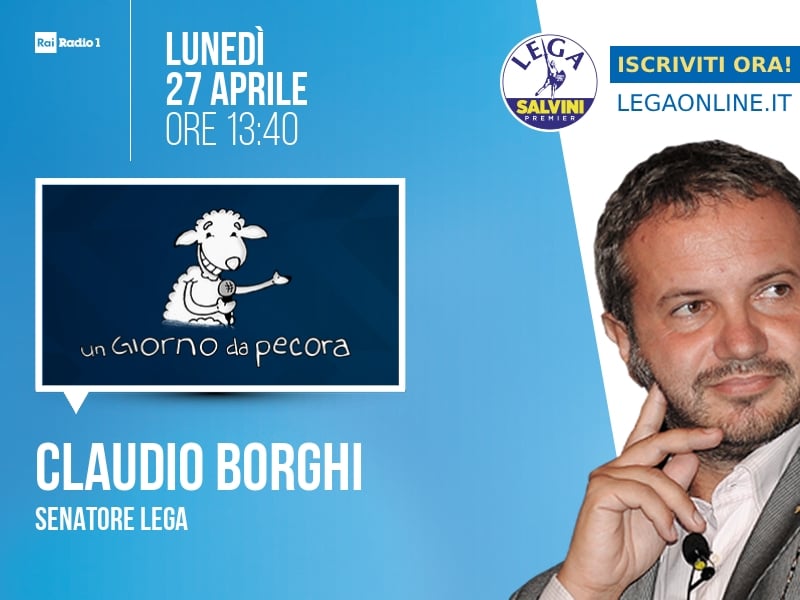 Claudio Borghi a Un Giorno da Pecora (Rai Radio 1) - 27/04 ore 13:40