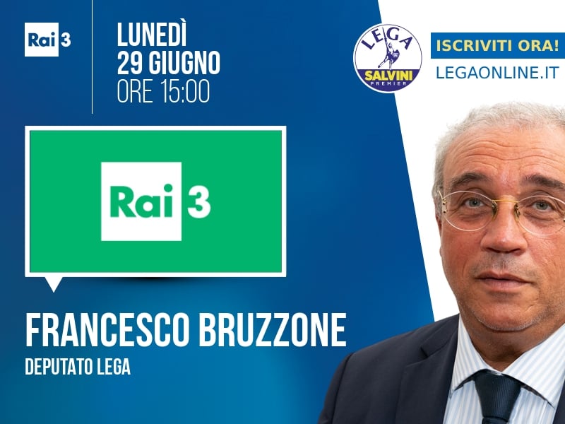 Francesco Bruzzone a Rai 3 (Rai 3) - 29/06 ore 15:00