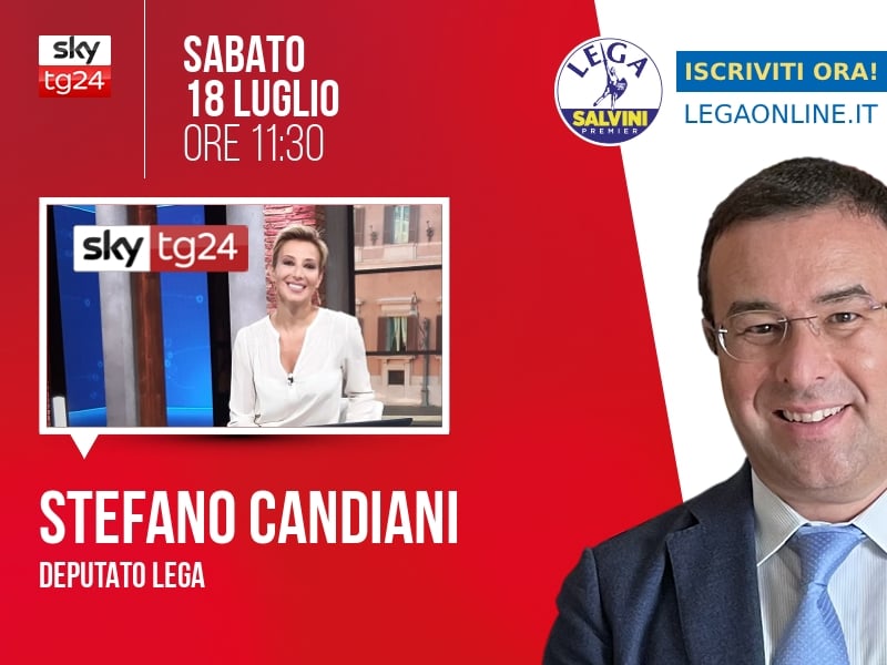 Stefano Candiani a Agenda (Sky TG24) - 18/07 ore 11:30
