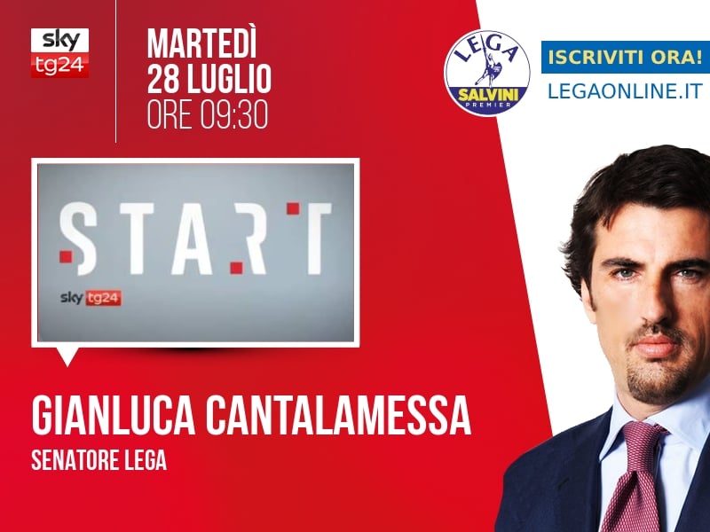 Gianluca Cantalamessa a Start (Sky TG24) - 28/07 ore 09:30