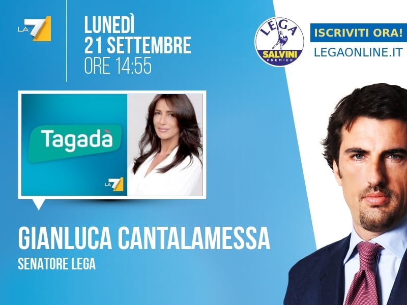 Gianluca Cantalamessa a Tagadà (La7) - 21/09 ore 14:55