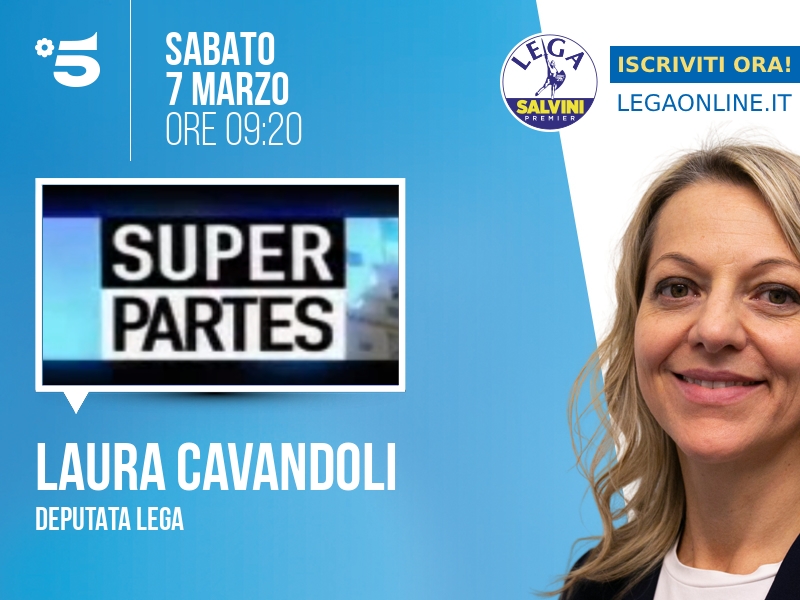Laura Cavandoli a Super Partes (Canale 5) - 07/03 ore 09:20