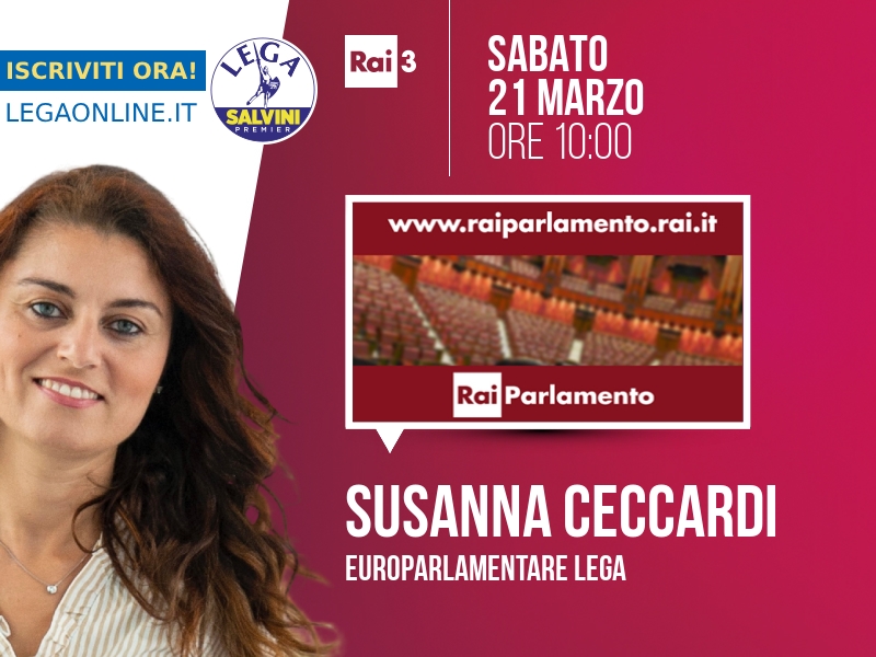Susanna Ceccardi a Punto Europa (Rai 3) - 21/03 ore 10:00