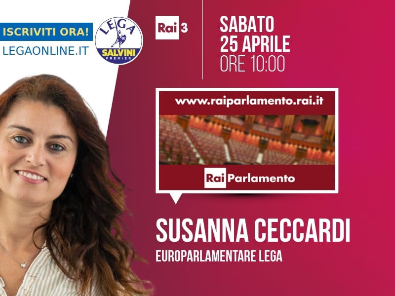 Susanna Ceccardi a Punto Europa (Rai 3) - 25/04 ore 10:00