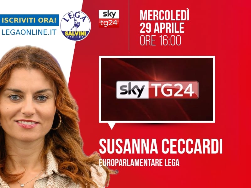 Susanna Ceccardi a SkyTG24 (Sky TG24) - 29/04 ore 16:00