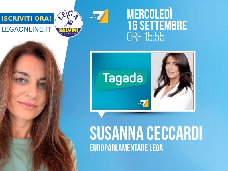 Susanna Ceccardi a Tagadà (La7) - 16/09 ore 15:55
