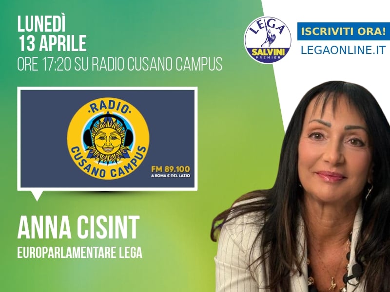Anna Cisint a Cosa succede in città (Radio Cusano Campus) - 13/04 ore 17:20