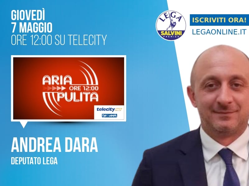 Andrea Dara a Aria Pulita (Telecity) - 07/05 ore 12:00
