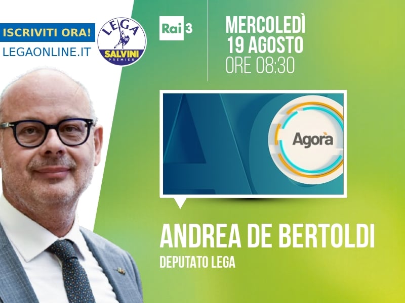 Andrea De Bertoldi a Agorà (Rai 3) - 19/08 ore 08:30