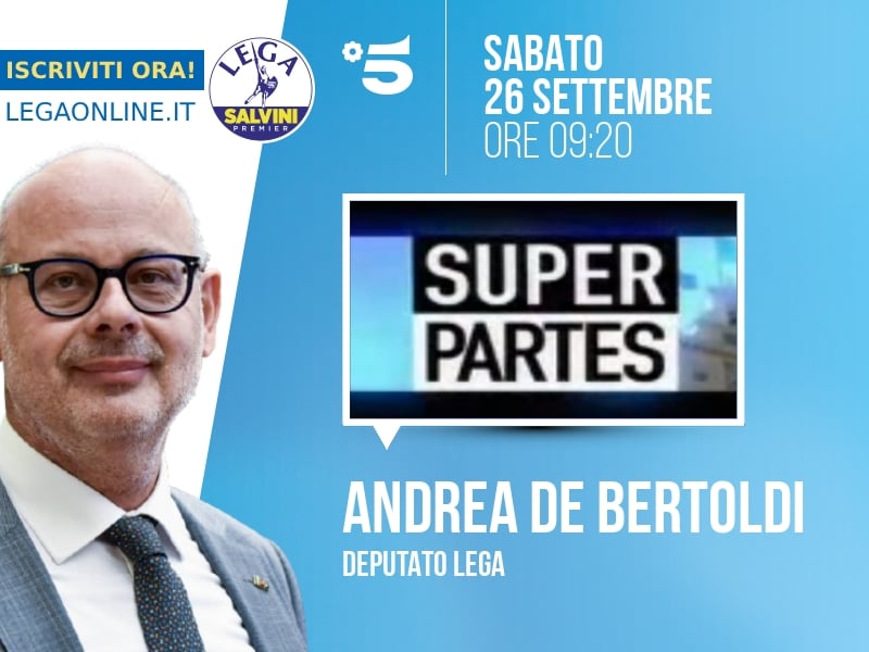 Andrea De Bertoldi a Super Partes (Canale 5) - 26/09 ore 09:20