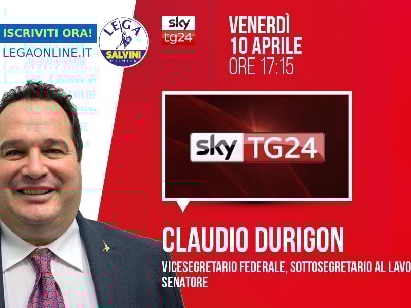 Claudio Durigon a Economia (Sky TG24) - 10/04 ore 17:15