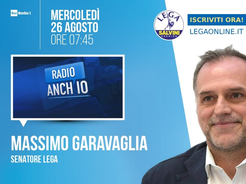 Massimo Garavaglia a Radio Anch'io (Rai Radio 1) - 26/08 ore 07:45