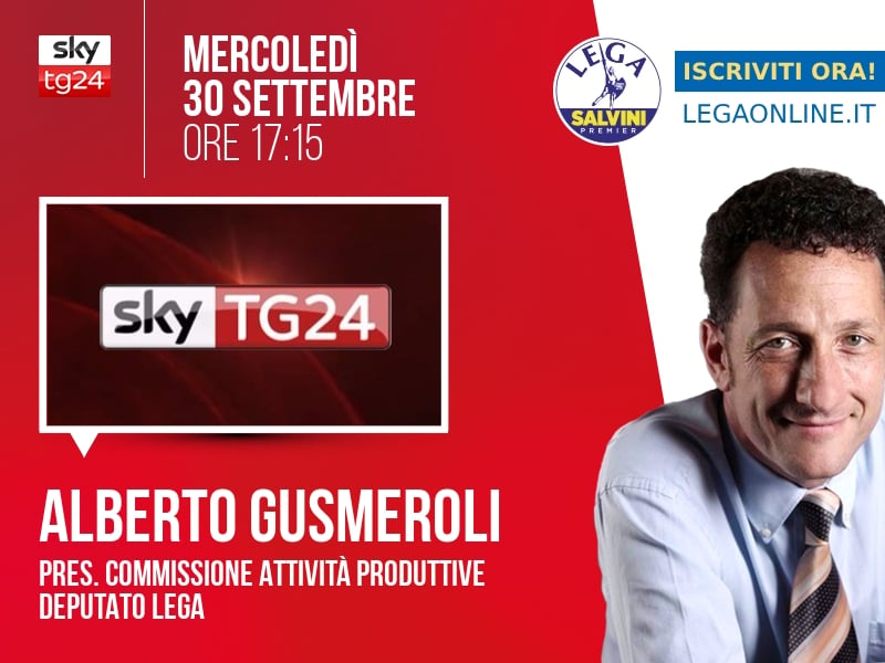 ALBERTO GUSMEROLI a ECONOMIA (SKY TG24)