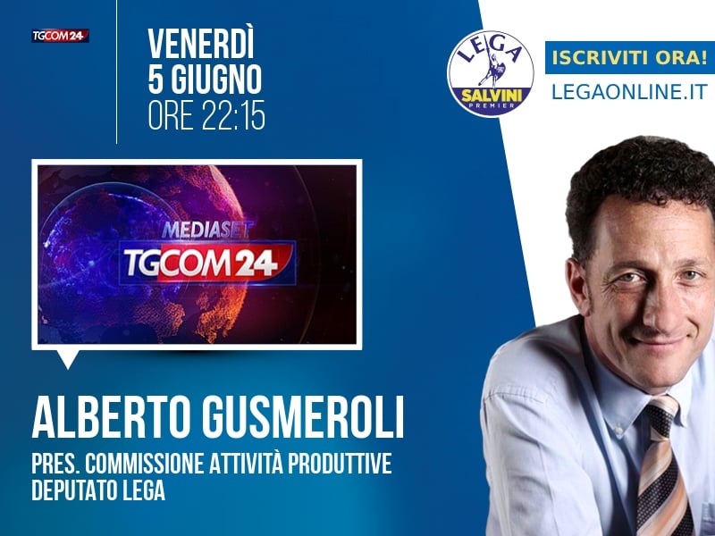Alberto Gusmeroli a Prima Serata (Tgcom24) - 05/06 ore 22:15