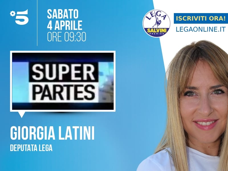 Giorgia Latini a Super Partes (Canale 5) - 04/04 ore 09:30