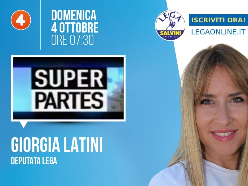 Giorgia Latini a Super Partes (Rete 4) - 04/10 ore 07:30