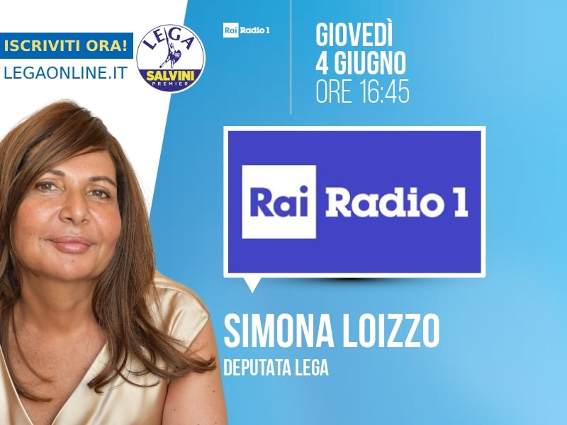 Simona Loizzo a Rai Radio 1 (Rai Radio 1) - 04/06 ore 16:45