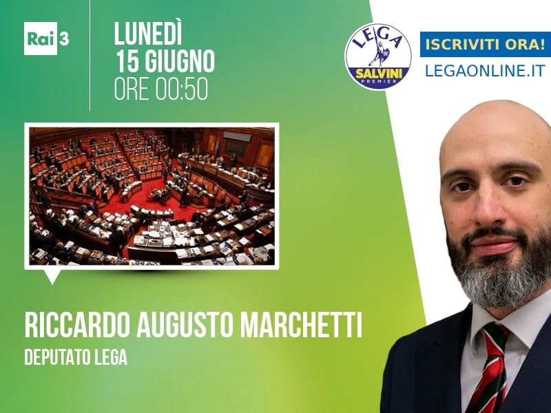 Riccardo Augusto Marchetti a Parlamento Magazine (Rai 3) - 15/06 ore 00:50