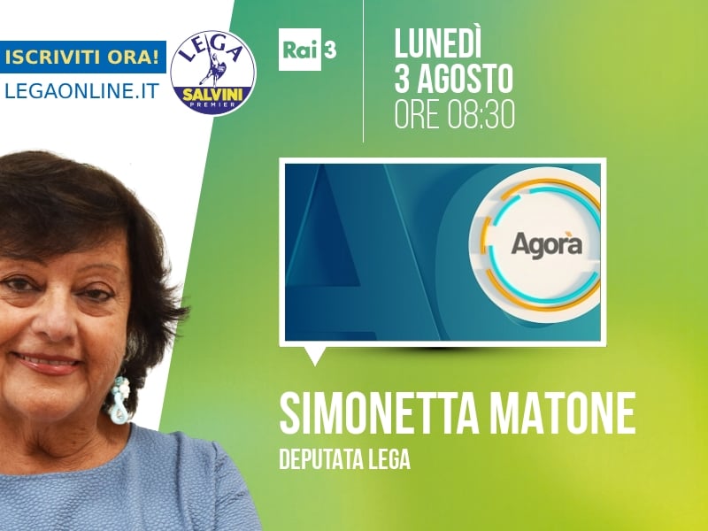 Simonetta Matone a Agorà (Rai 3) - 03/08 ore 08:30