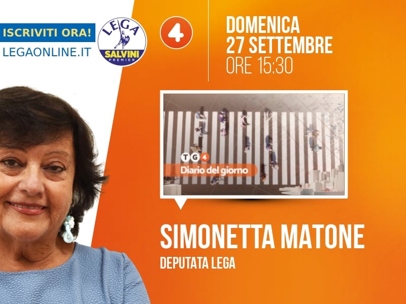 Simonetta Matone a Diario del giorno (Rete 4) - 27/09 ore 15:30