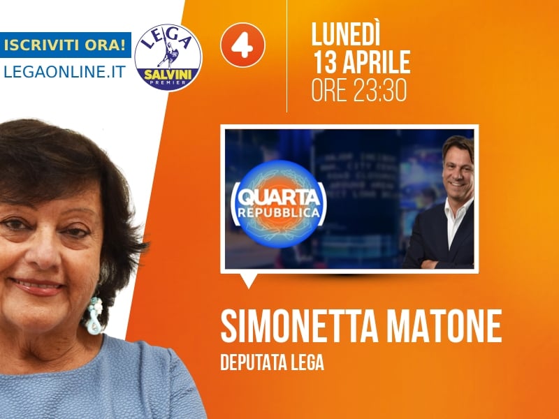 Simonetta Matone a Quarta Repubblica (Rete 4) - 13/04 ore 23:30