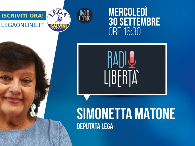 Simonetta Matone a Radio Libertà (Radio Libertà) - 30/09 ore 16:30