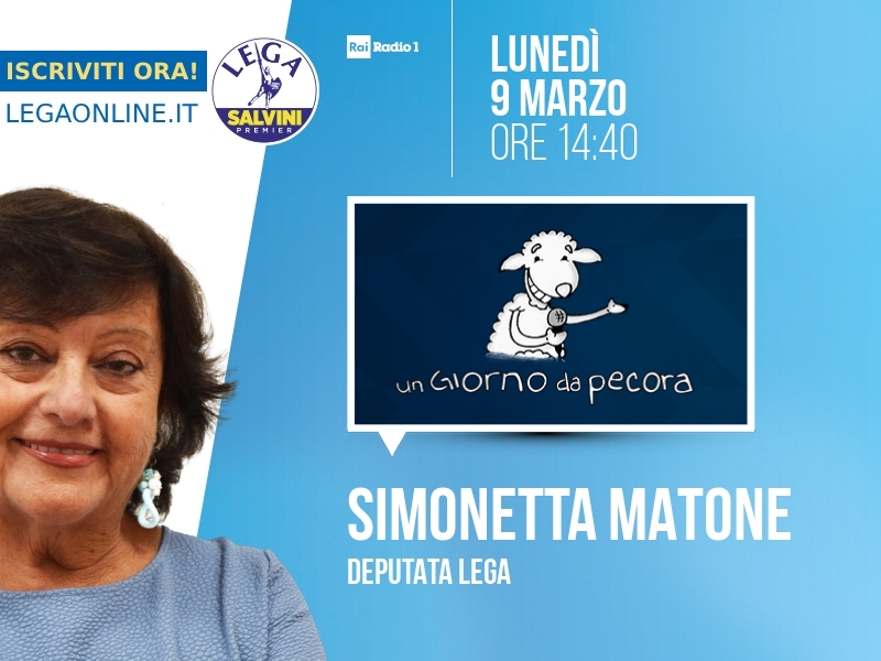 Simonetta Matone a Un Giorno da Pecora (Rai Radio 1) - 09/03 ore 14:40
