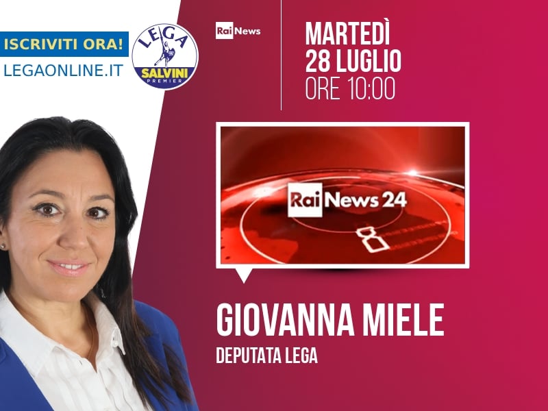 Giovanna Miele a Rainews24 (RaiNews24) - 28/07 ore 10:00
