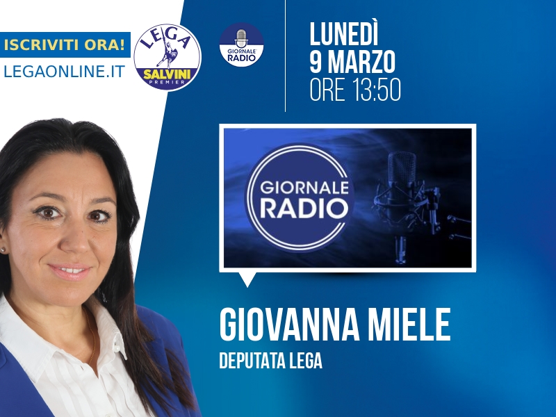 Giovanna Miele a ZTL (Giornale Radio) - 09/03 ore 13:50