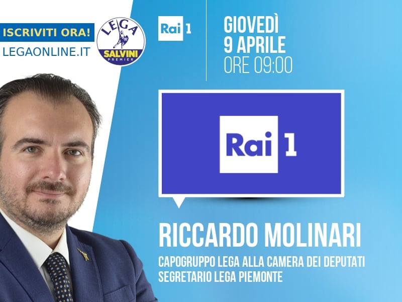 Riccardo Molinari a Rai 1 (Rai 1) - 09/04 ore 09:00