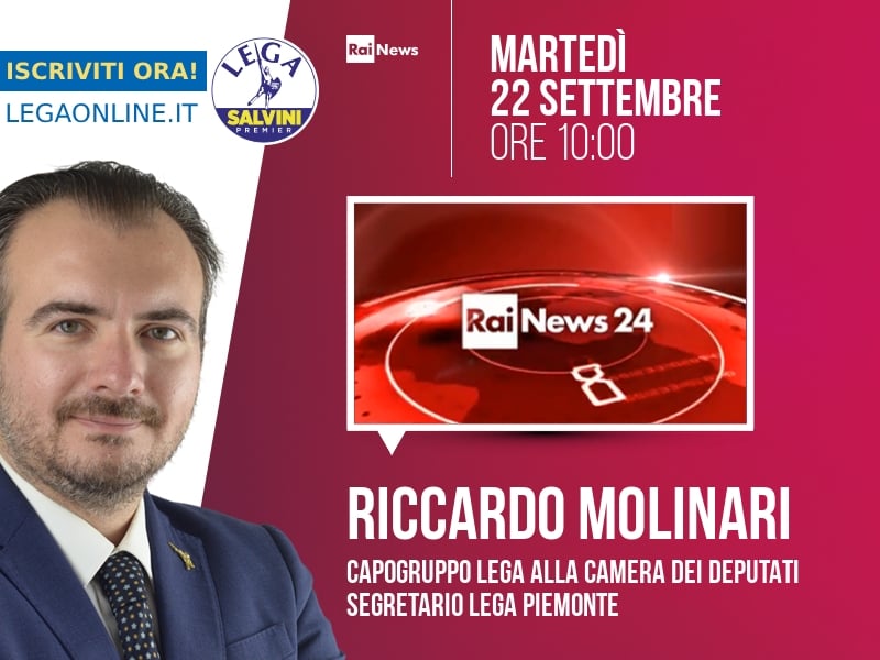Riccardo Molinari a Rainews24 (RaiNews24) - 22/09 ore 10:00