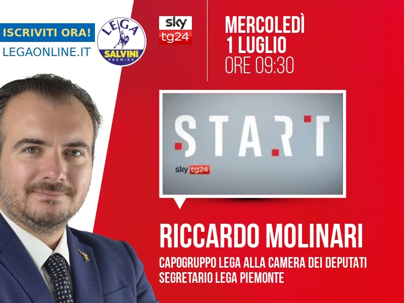 Riccardo Molinari a Start (Sky TG24) - 01/07 ore 09:30