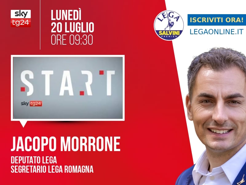 Jacopo Morrone a Start (Sky TG24) - 20/07 ore 09:30