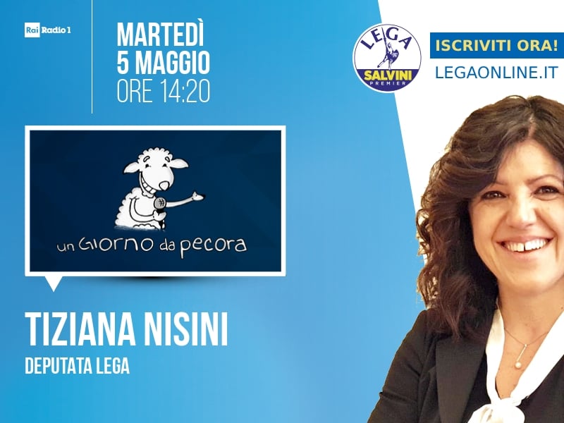 Tiziana Nisini a Un Giorno da Pecora (Rai Radio 1) - 05/05 ore 14:20