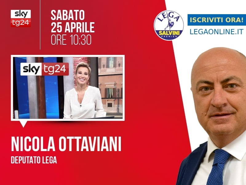 Nicola Ottaviani a Agenda (Sky TG24) - 25/04 ore 10:30