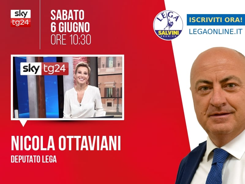 Nicola Ottaviani a Agenda (Sky TG24) - 06/06 ore 10:30