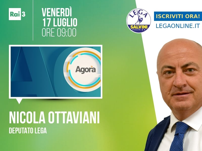Nicola Ottaviani a Agorà (Rai 3) - 17/07 ore 09:00