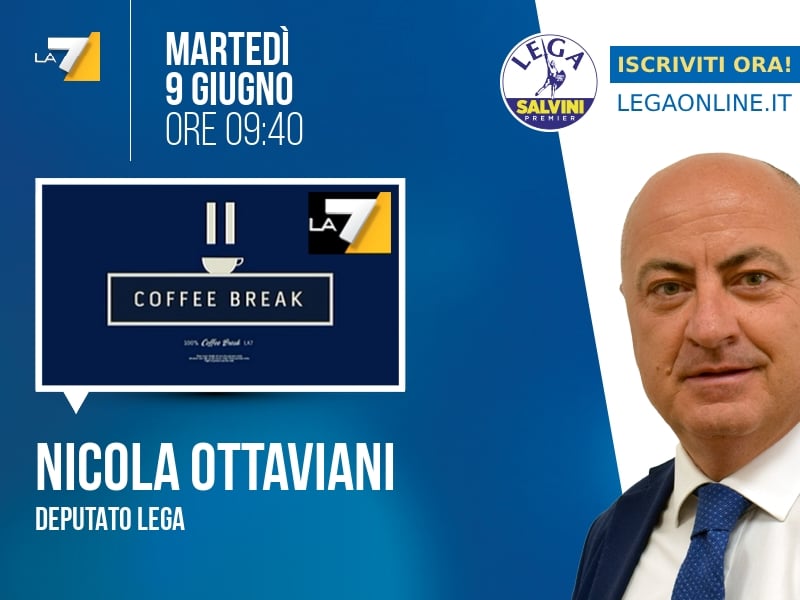 Nicola Ottaviani a Coffee Break (La7) - 09/06 ore 09:40
