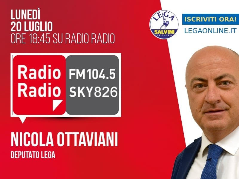 Nicola Ottaviani a Radio Radio (Radio Radio) - 20/07 ore 18:45