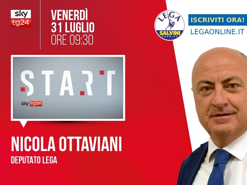 Nicola Ottaviani a Start (Sky TG24) - 31/07 ore 09:30