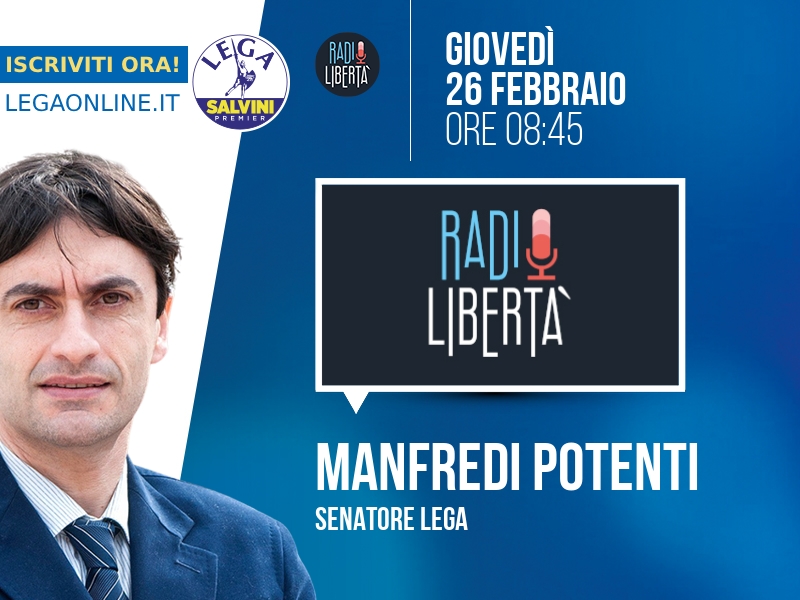 Manfredi Potenti a Radio Libertà (Radio Libertà) - 26/02 ore 08:45